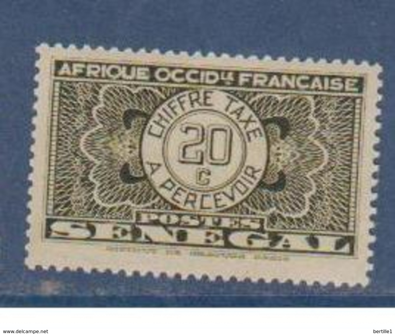 SENEGAL     N°  YVERT  :   TAXE 25     NEUF AVEC  CHARNIERES      ( Charn   029   ) - Postage Due