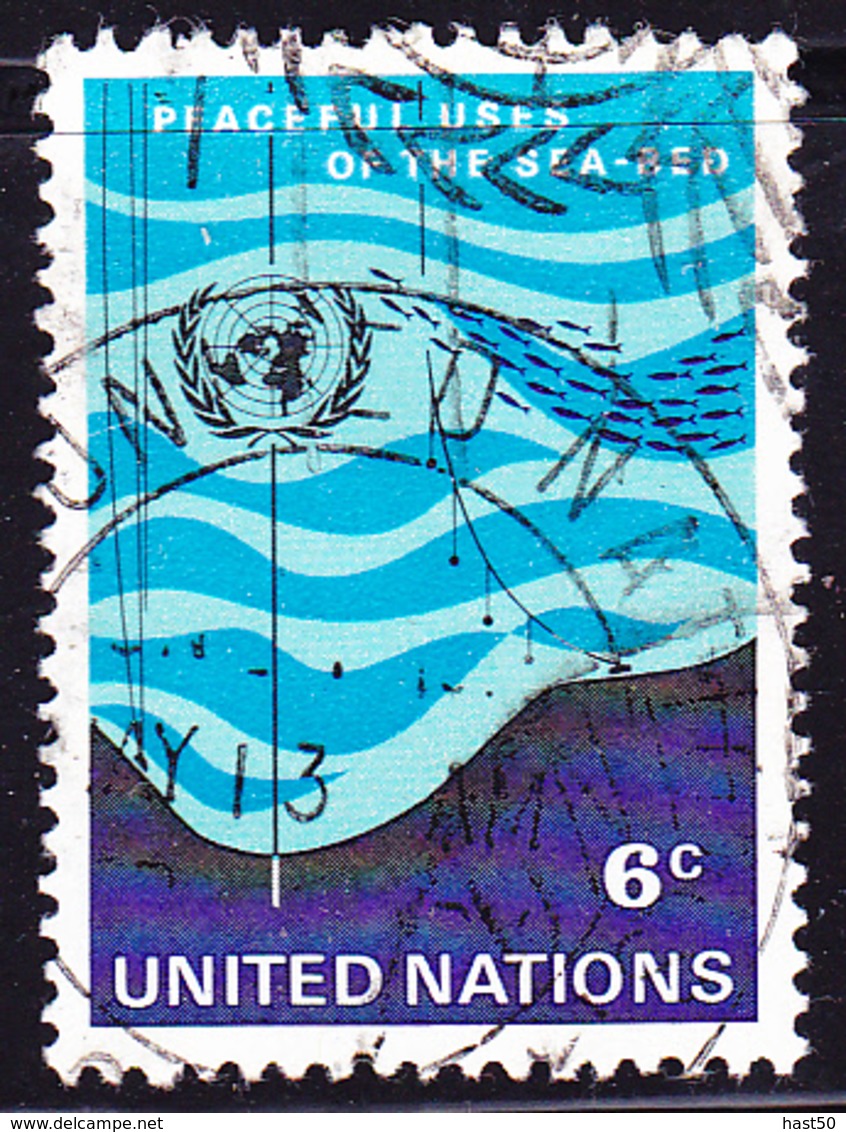 UN New York - Friedliche Nutzung Des Meeresbodens (Mi.Nr.: 231) 1971 - Gest Used Obl - Oblitérés