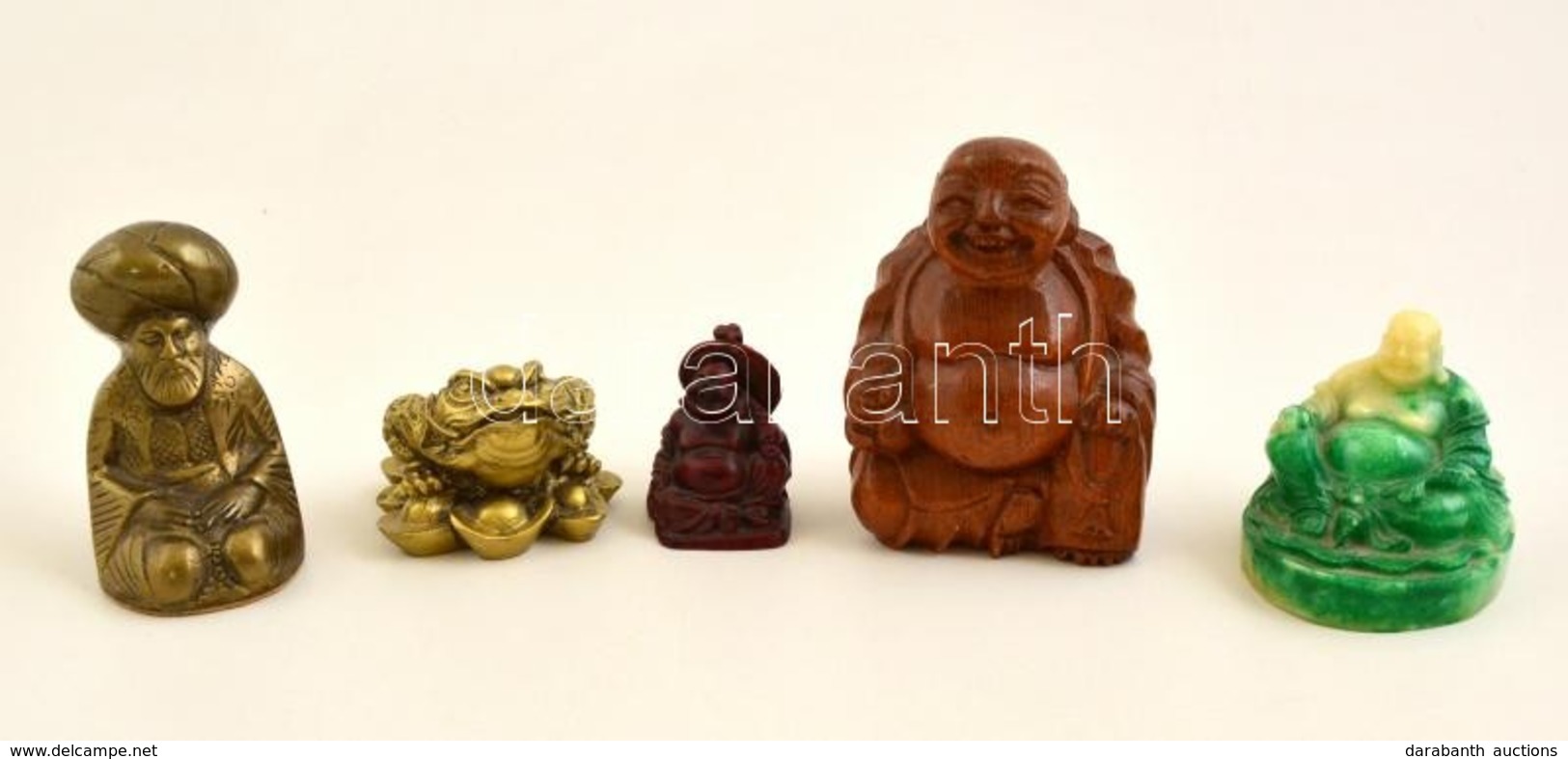 Nevető Buddha és Egyéb Távol-keleti Figurák, 5 Db - Sonstige & Ohne Zuordnung