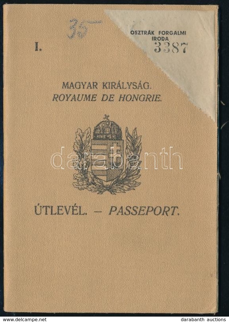 1935 Útlevél / Hungarian Passport - Ohne Zuordnung