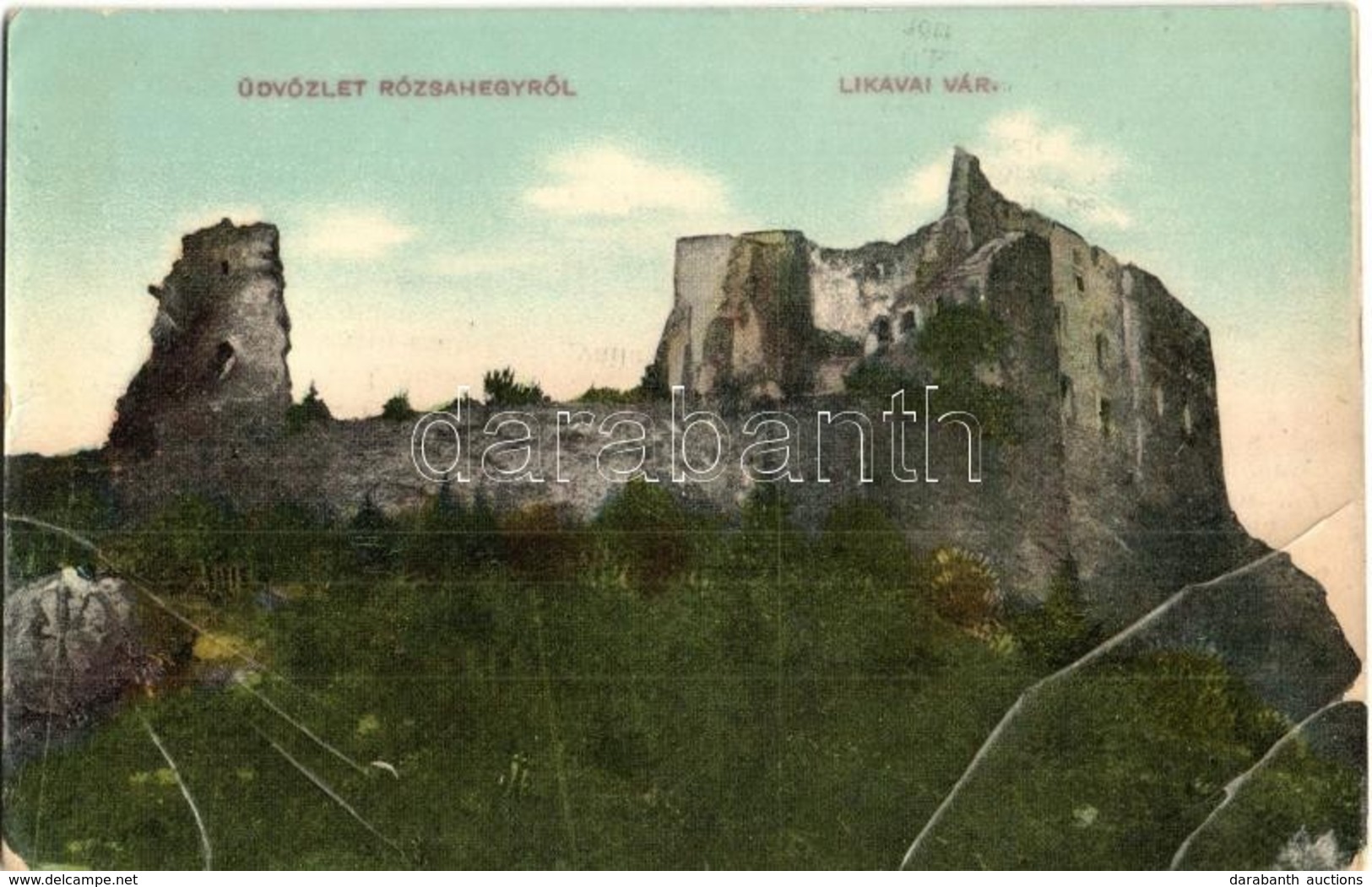 T3 1911 Likavka, Likava (Rózsahegy, Ruzomberok); Várrom. W.L. Bp. 2505. / Likavsky Zámok / Castle Ruins (EB) - Ohne Zuordnung