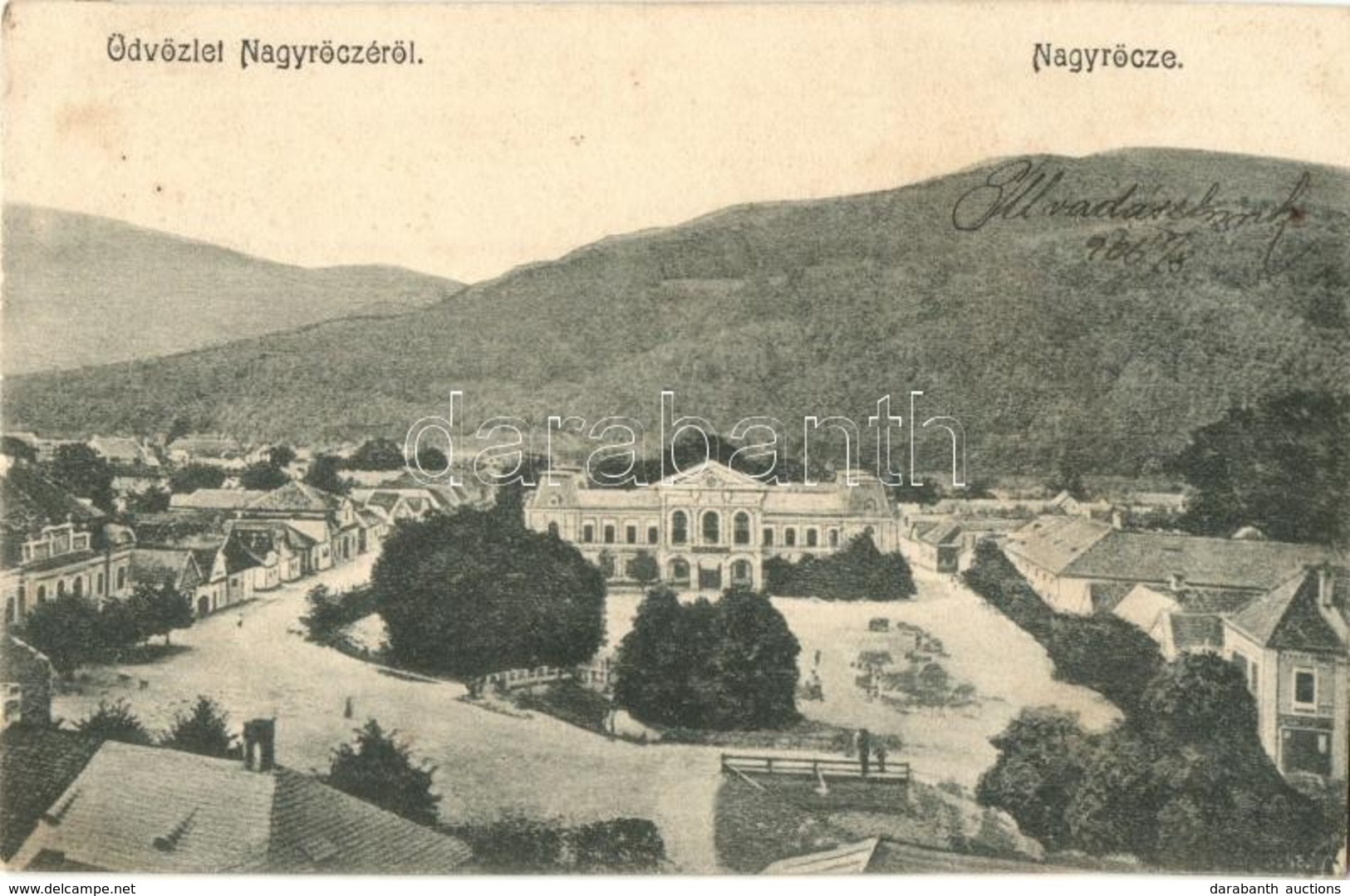 T2/T3 1906 Nagyrőce, Gross-Rauschenbach, Velká Revúca; Látkép A Vendéglővel / Panorama View With Restaurant (fl) - Ohne Zuordnung