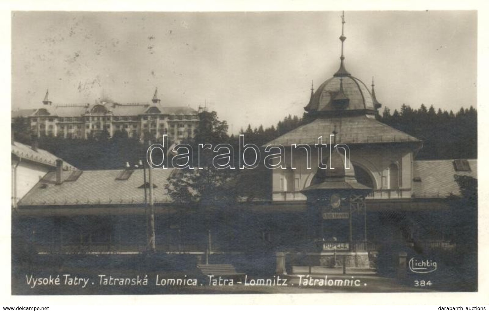 T2 Tátralomnic, Tatranska Lomnica; Praha Szálloda, Kino Urania Fürdők / Hotel, Spas - Ohne Zuordnung