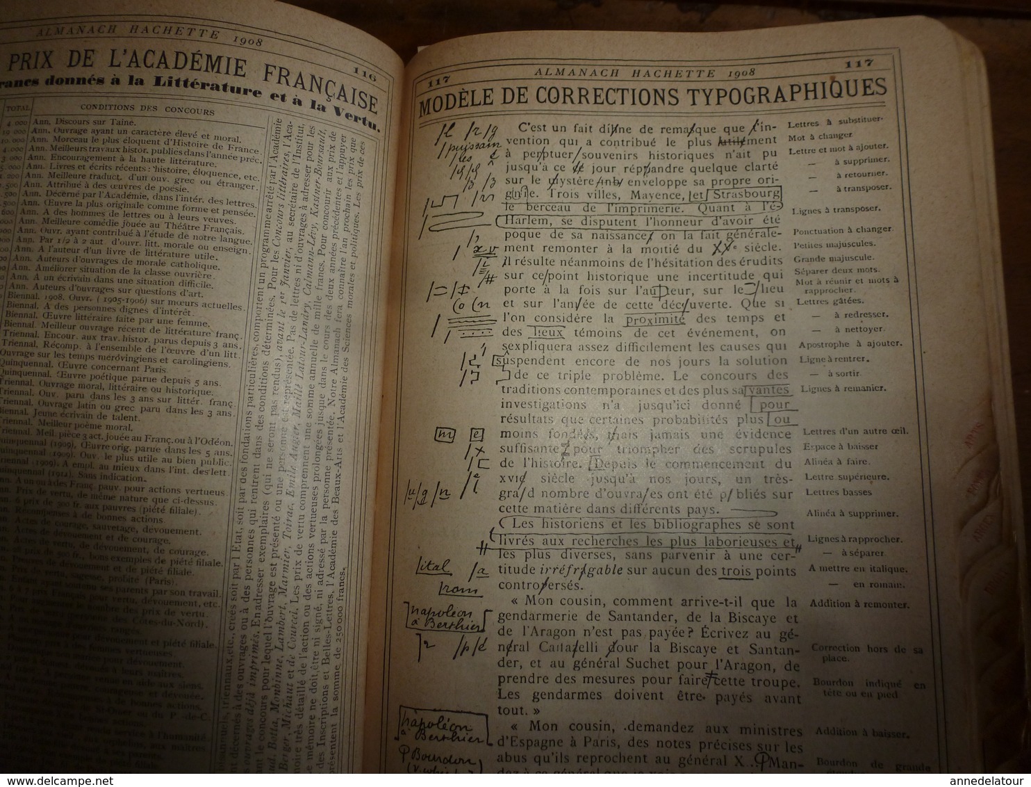 1908 Maroc;Champignons;Nuisibles à la vigne(édit. luxe) ALMANACH HACHETTE(Encyclopédie Populaire de la Vie Pratique) etc