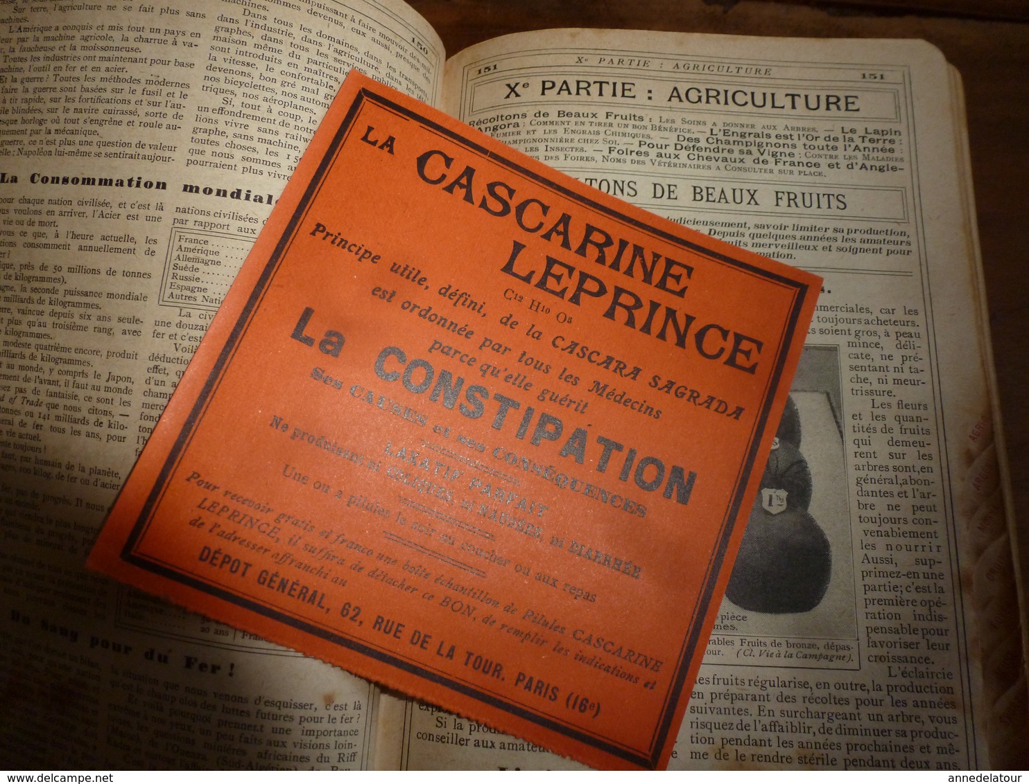 1911 Tremblement de terre à ROGNES;Avions;etc(éd. luxe) ALMANACH HACHETTE (Encyclopédie Populaire de la Vie Pratique);