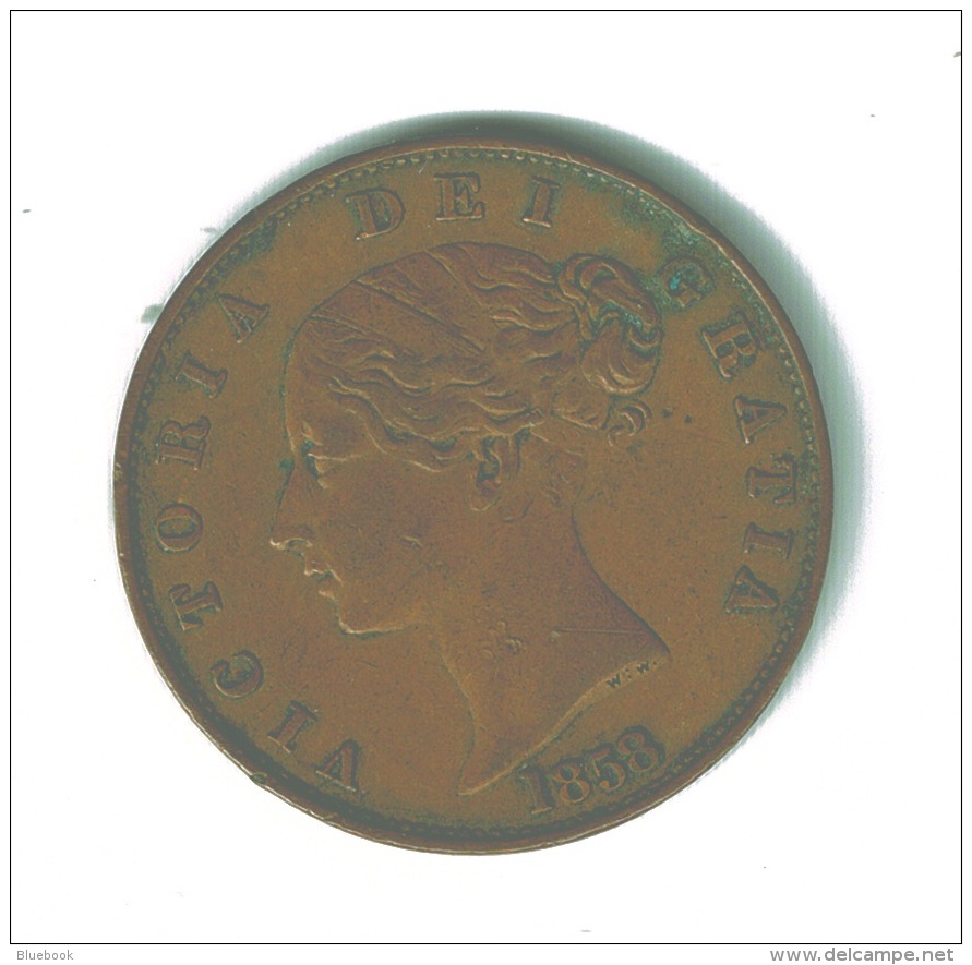 RB 1226 -  GB Victoria Coin - 1858 Half Penny 1/2d - Andere & Zonder Classificatie