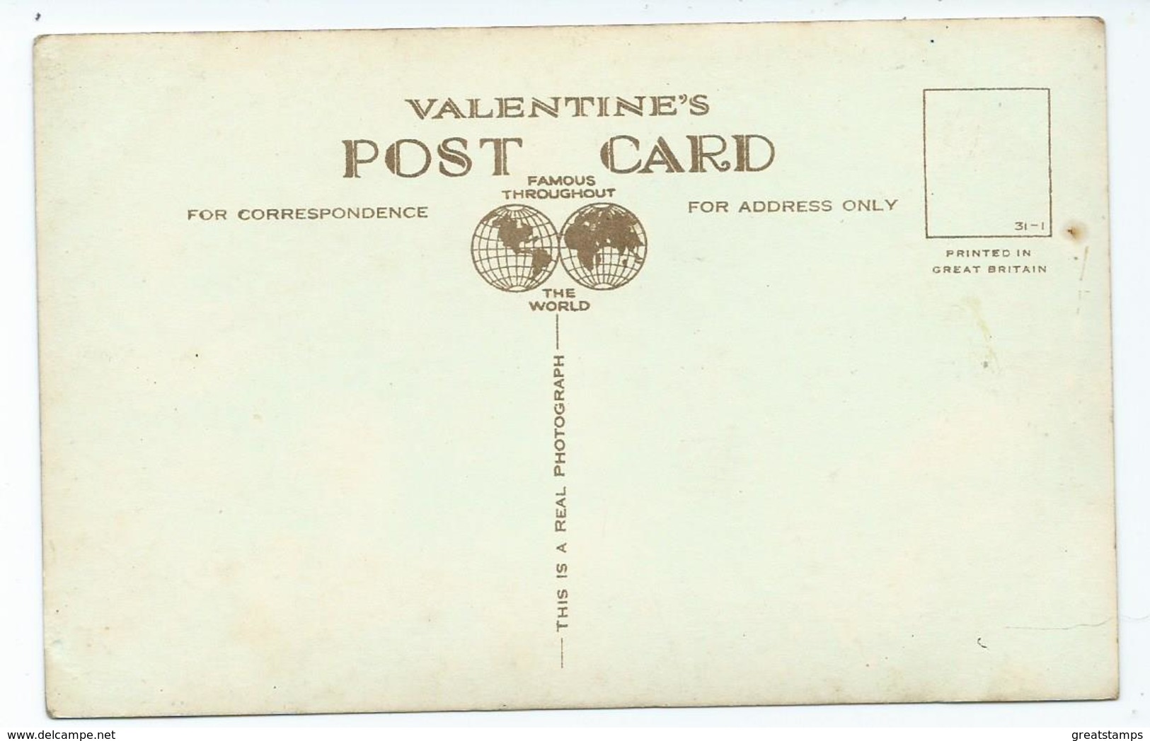 Wales Postcard Rp Valley Of The Wye From Llangurig Unused Rp Valentines - Montgomeryshire