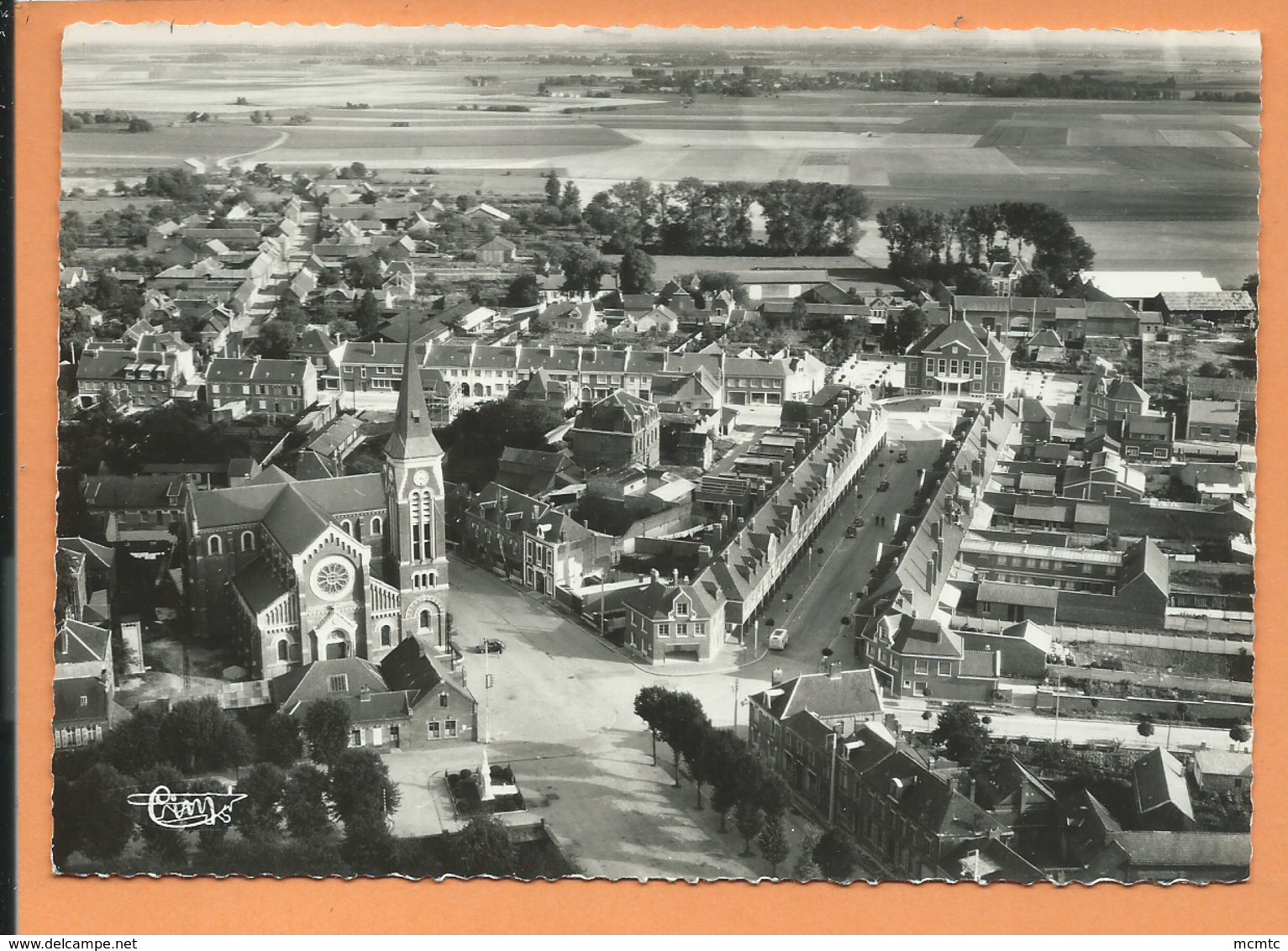 CPSM Grand Format  -  Rosières En Santerre -(Somme) -27677 A -  Vue Aérienne - Rosieres En Santerre