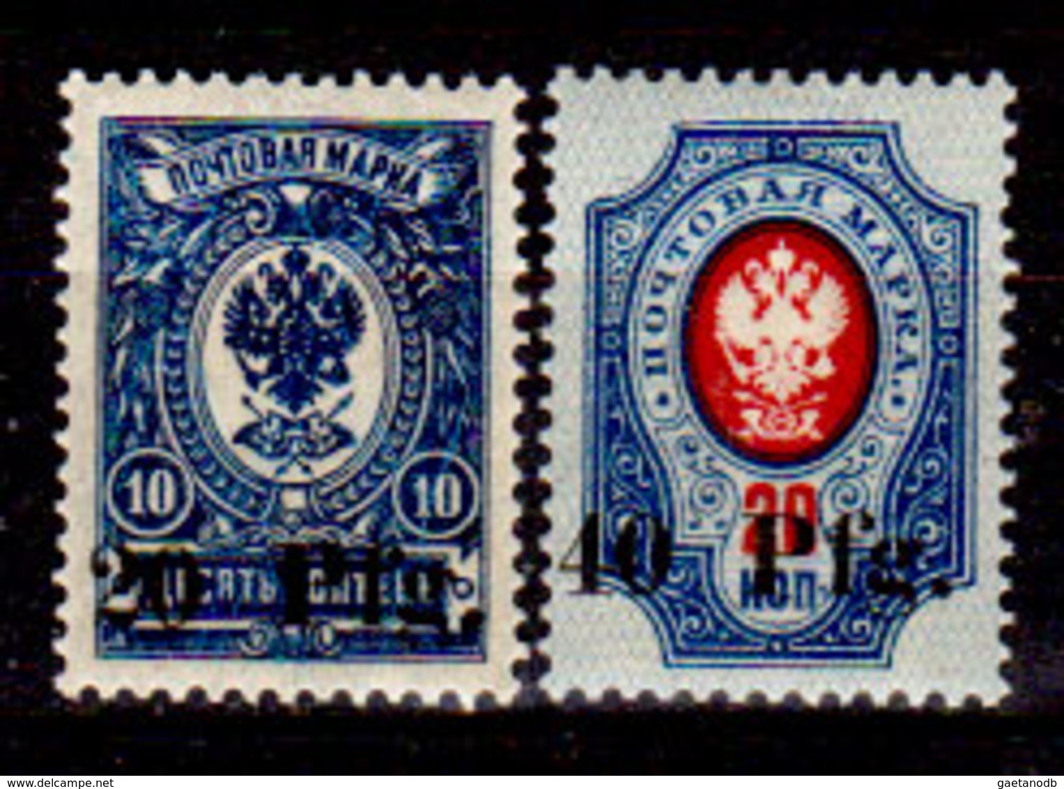 Russia-0233 - Occupazione Tedesca 1916-18 (+) Hinged - Senza Difetti Occulti. - 1916-19 Deutsche Besatzung