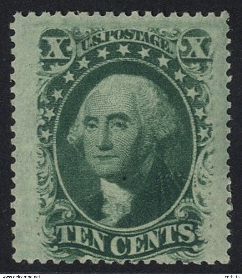 1859 10c Green Washington, Fresh M, Full O.g, Sc.35. - Autres & Non Classés
