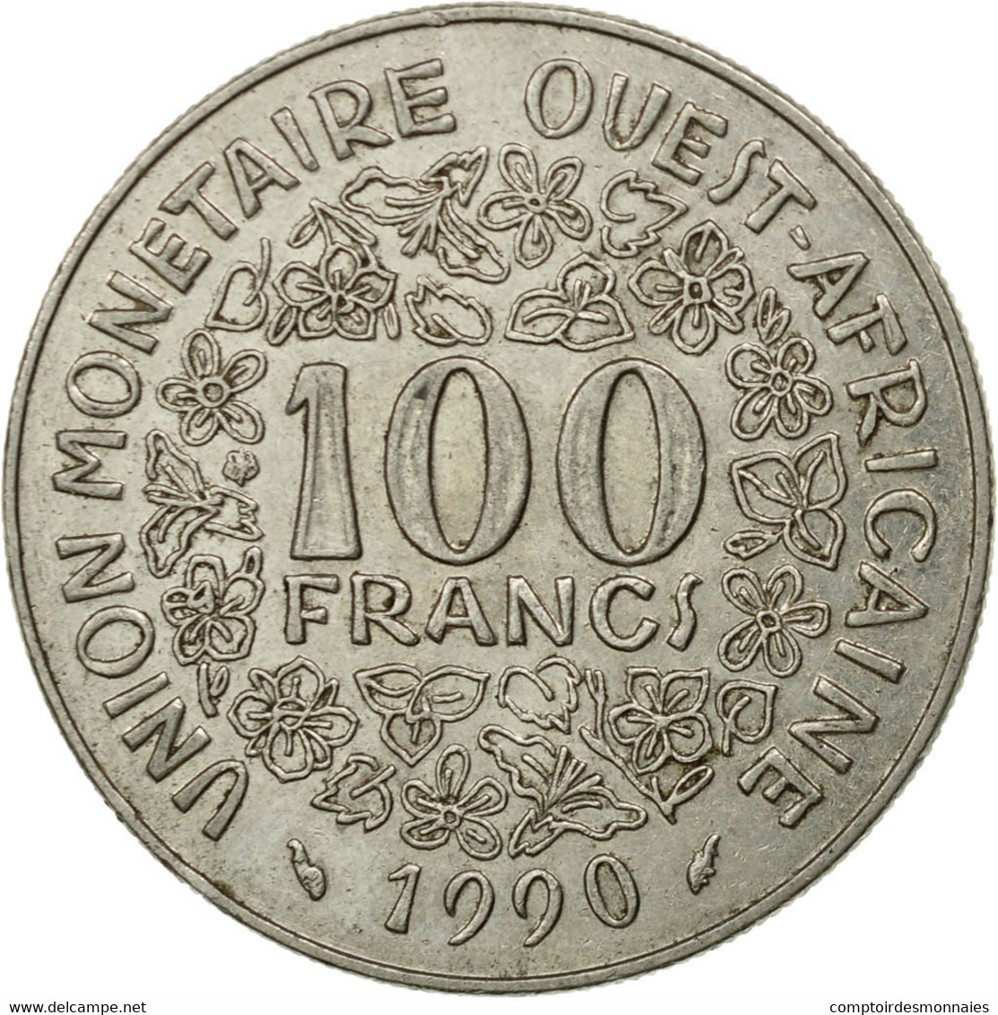 Monnaie, West African States, 100 Francs, 1990, Paris, TTB, Nickel, KM:4 - Ivory Coast