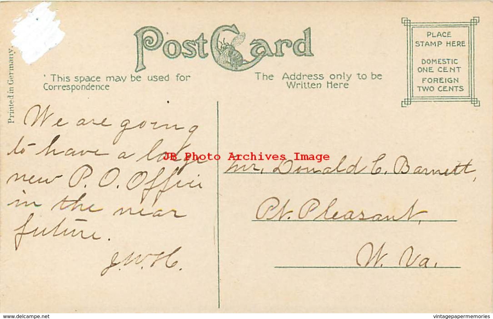 283091-West Virginia, Charleston, Post Office Building, Souvenir Post Card Co No 21330 - Charleston
