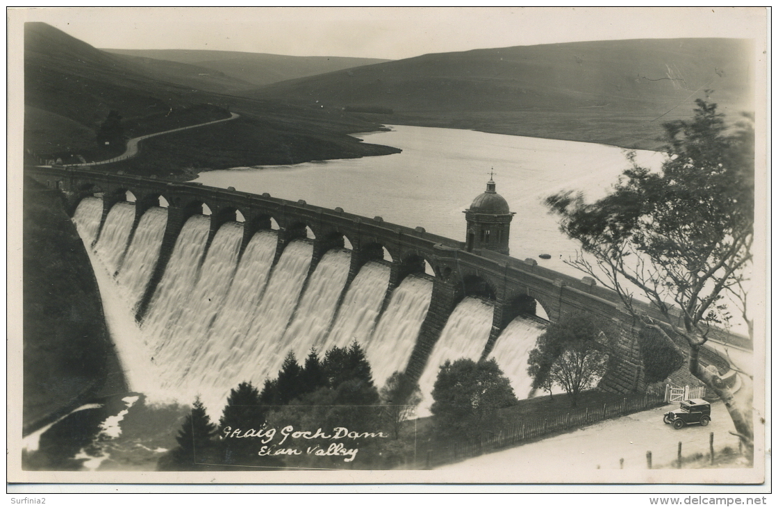 RADNORSHIRE -  RHAYADER - ELAN VALLEY - GRAIG GOCH DAM RP  Pow2 - Radnorshire