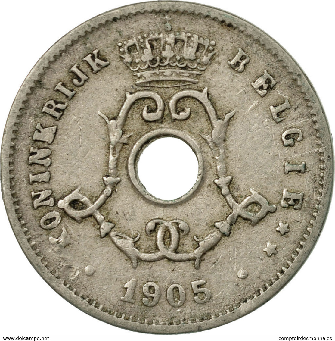 Monnaie, Belgique, 5 Centimes, 1905, Warsaw, TB+, Copper-nickel, KM:55 - 5 Centimes