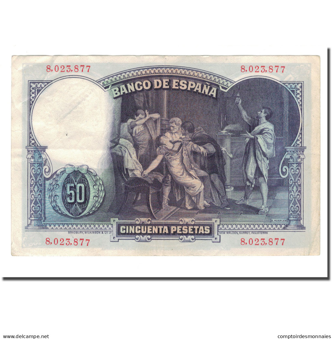 Billet, Espagne, 50 Pesetas, 1931, 1931-04-25, KM:82, TB+ - 50 Pesetas