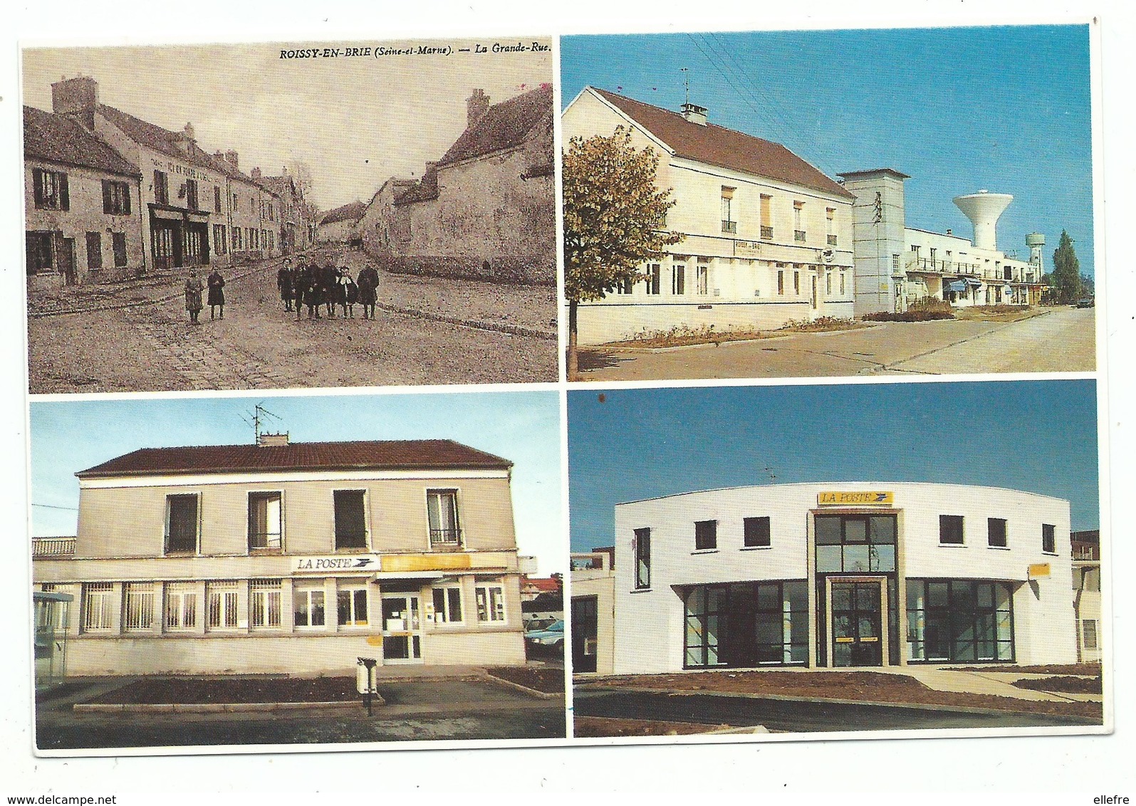 CPM 77 La Poste De Roissy En Brie D' Hier Et Aujourd’hui -  Carte éditée Par L'association Du Personnel De La Poste De R - Roissy En Brie