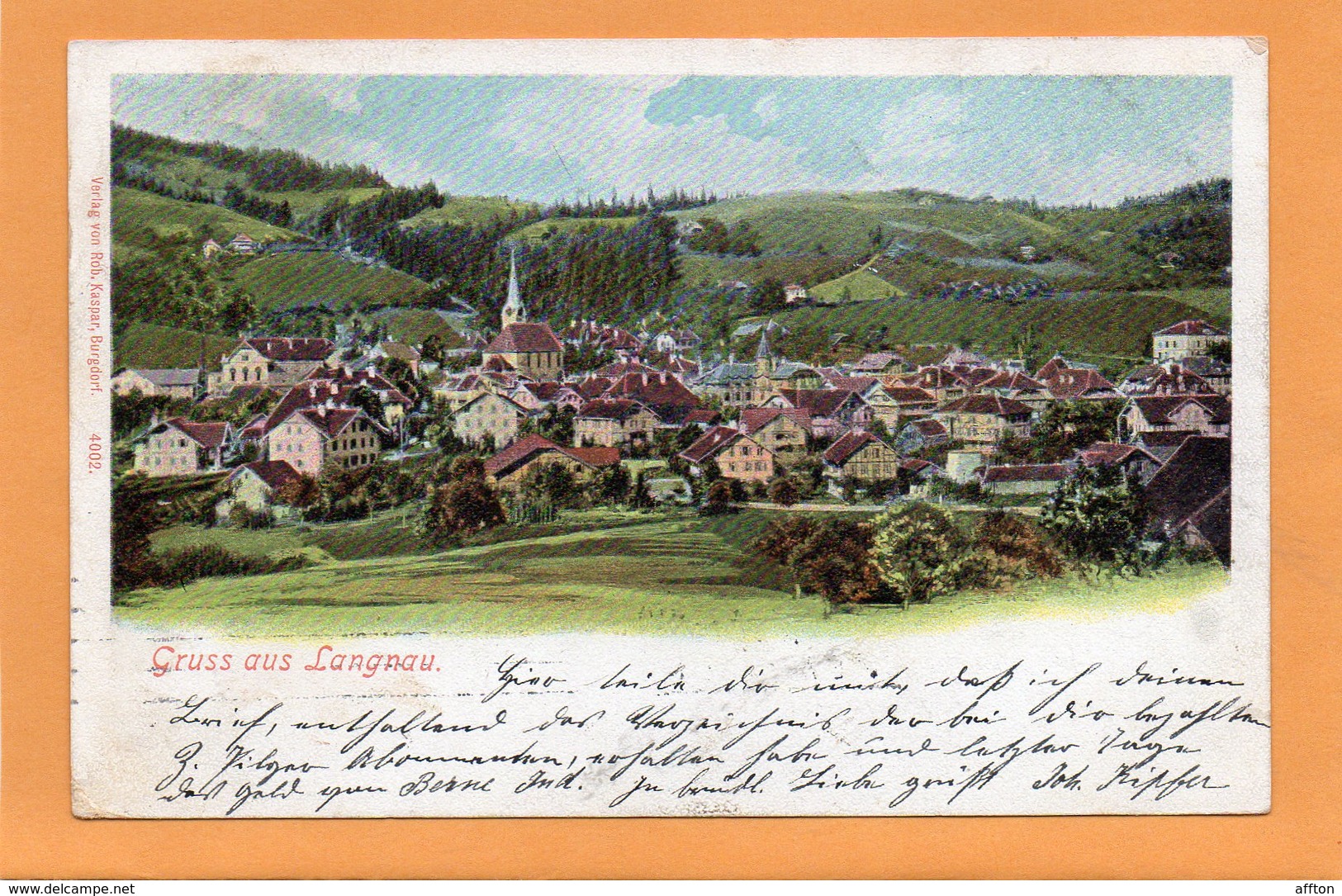 Gruss Aus Langnau Im Emmental 1900 Postcard - Langnau Im Emmental