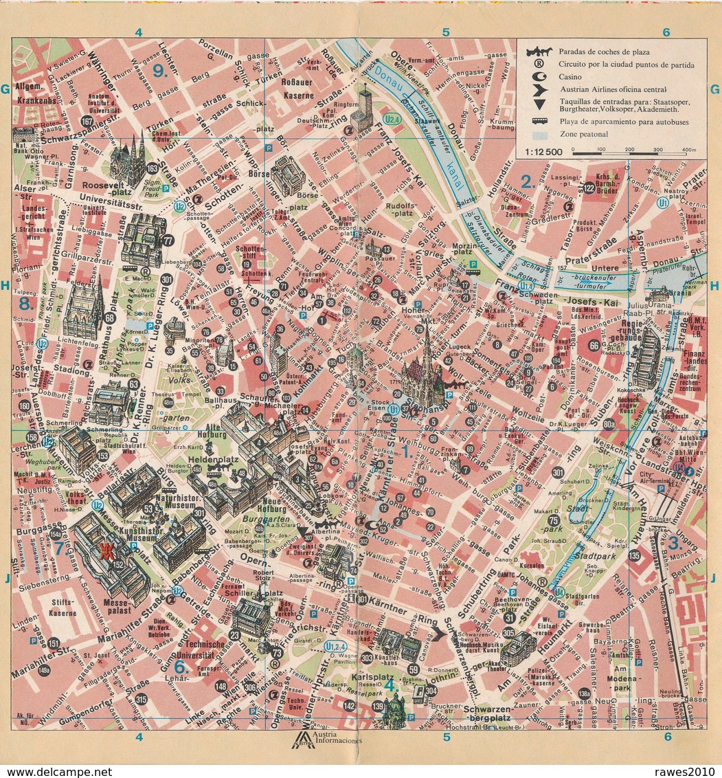 Österreich Wien Stadtplan - Vienne & Salzbourg