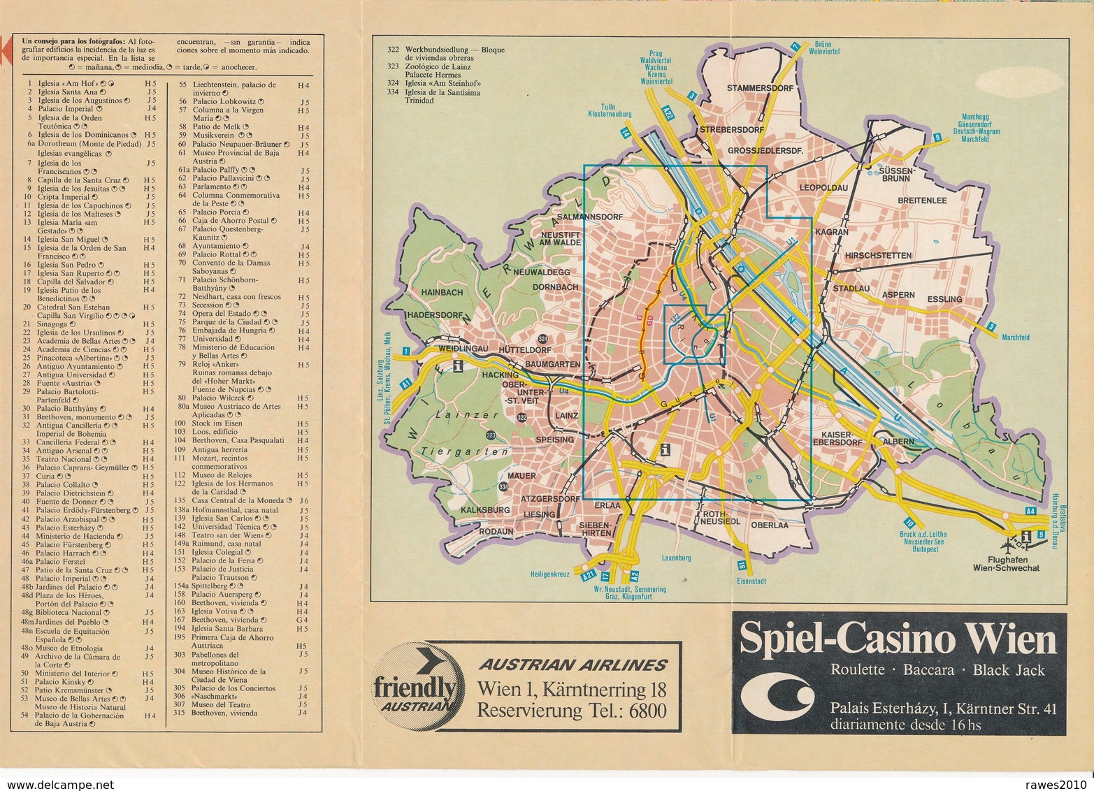 Österreich Wien Stadtplan - Vienne & Salzbourg