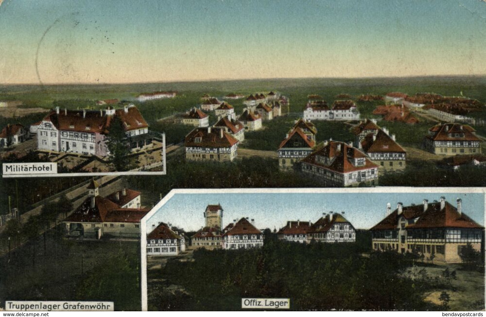 GRAFENWÖHR, Truppenlager, Offizierslager, Militärhotel (1913) AK - Grafenwöhr