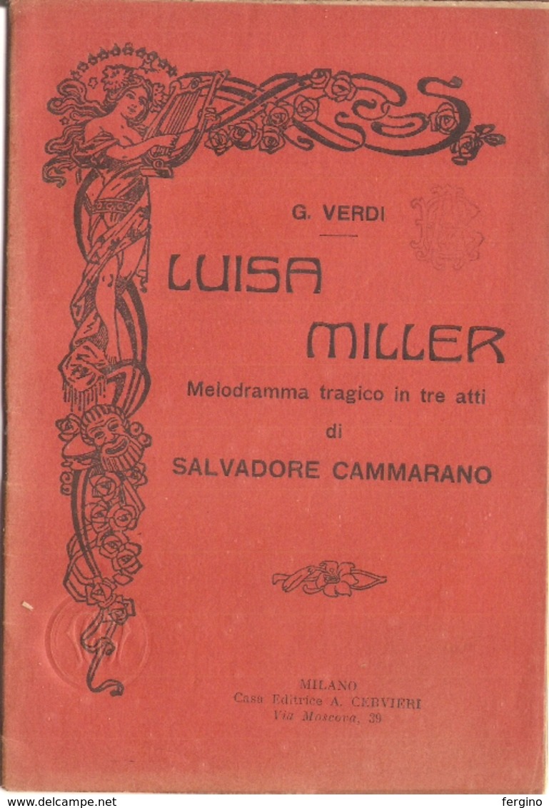 G. VERDI - LUISA MILLER - LIBRETTO D'OPERA - Cinéma Et Musique