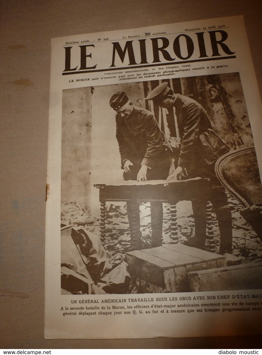 1918 LE MIROIR:Morisel,Moreuil;Les Canadiens Et Australiens à Chaulnes; Les AMEX; Nombreuses Photographies; Etc - French