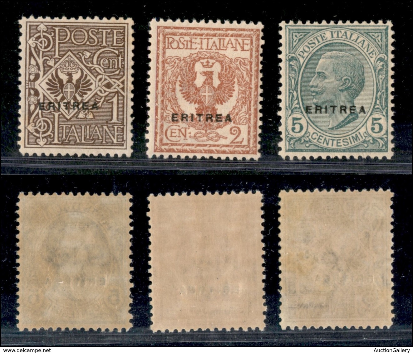 COLONIE - ERITREA - 1924 - Soprastampati (77/9) - Serie Completa - Gomma Integra - (90) - Other & Unclassified