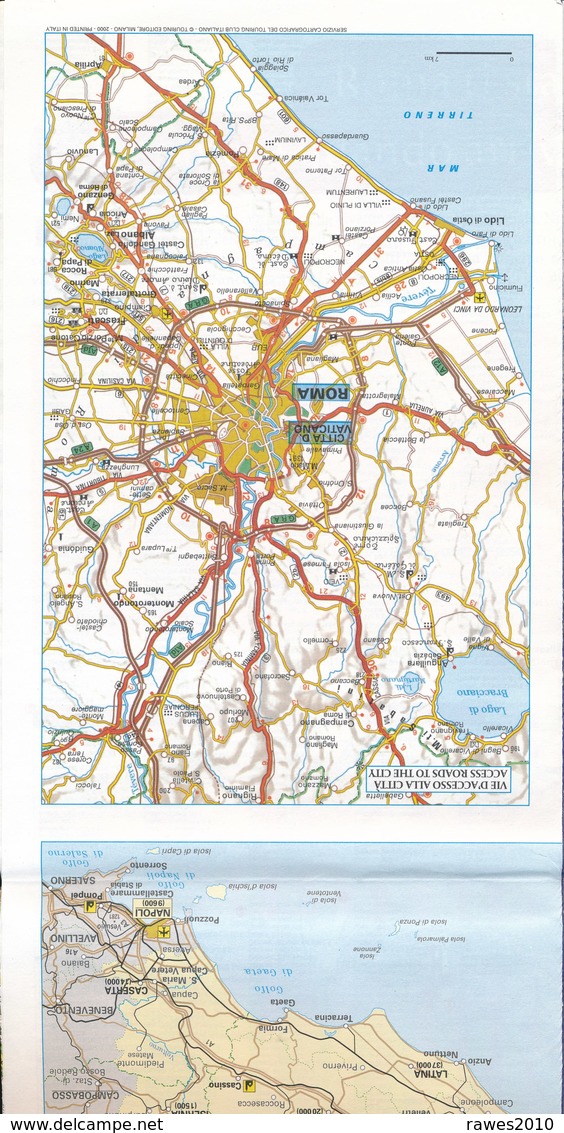 Italien Rom Stadtplan 2000 (italienisch + Englisch) - Rome