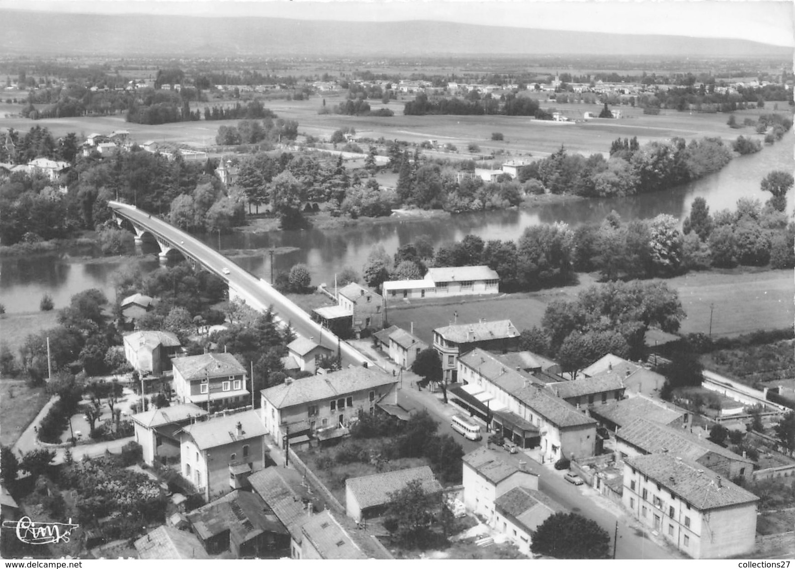 42-ANDREZIEUX- QUARTIER DU PONT VUE DU CIEL - Andrézieux-Bouthéon