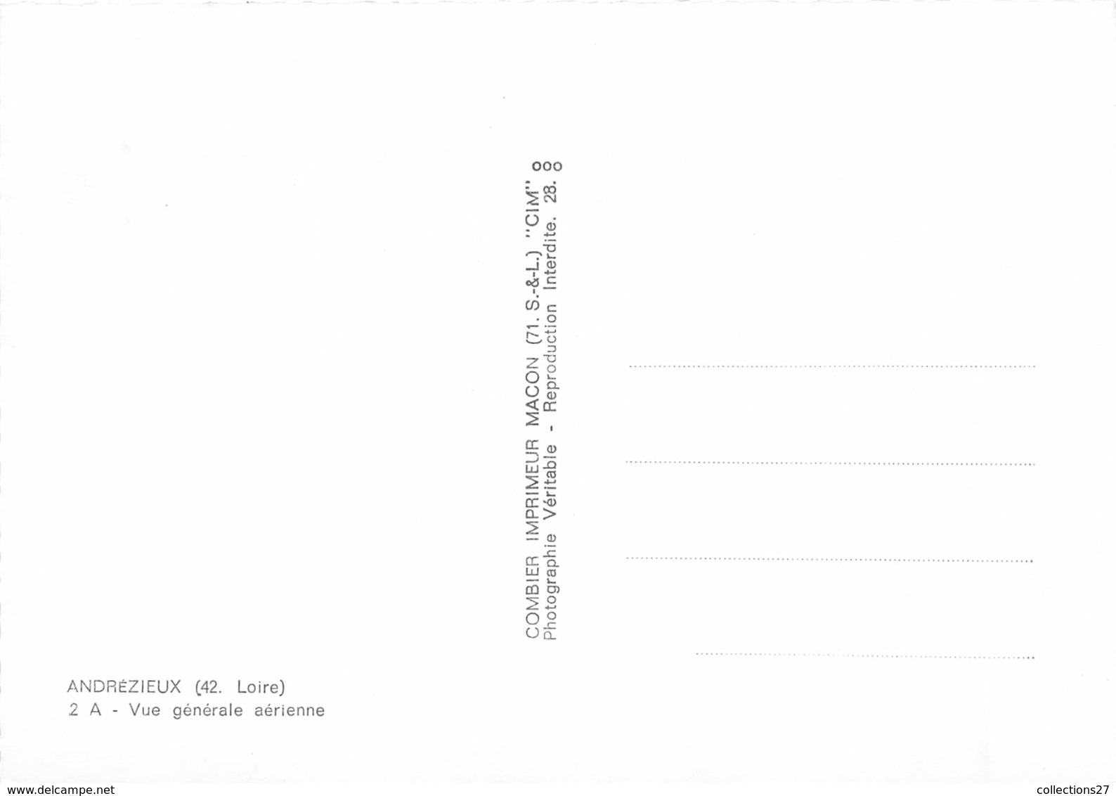 42-ANDREZIEUX-VUE GENERALE DU CIEL - Andrézieux-Bouthéon