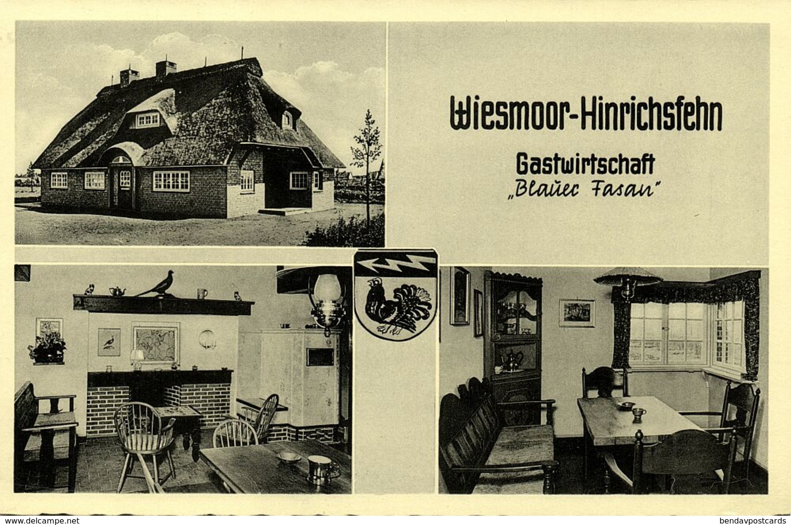 WIESMOOR-HINRICHSFEHN, Gastwirtschaft Blauer Fasan (1930s) AK - Wiesmoor