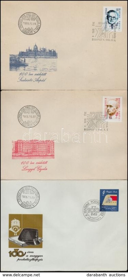 1987/88 5 Db Klf FDC Vágott Bélyeggel (8.400) - Oblitérés