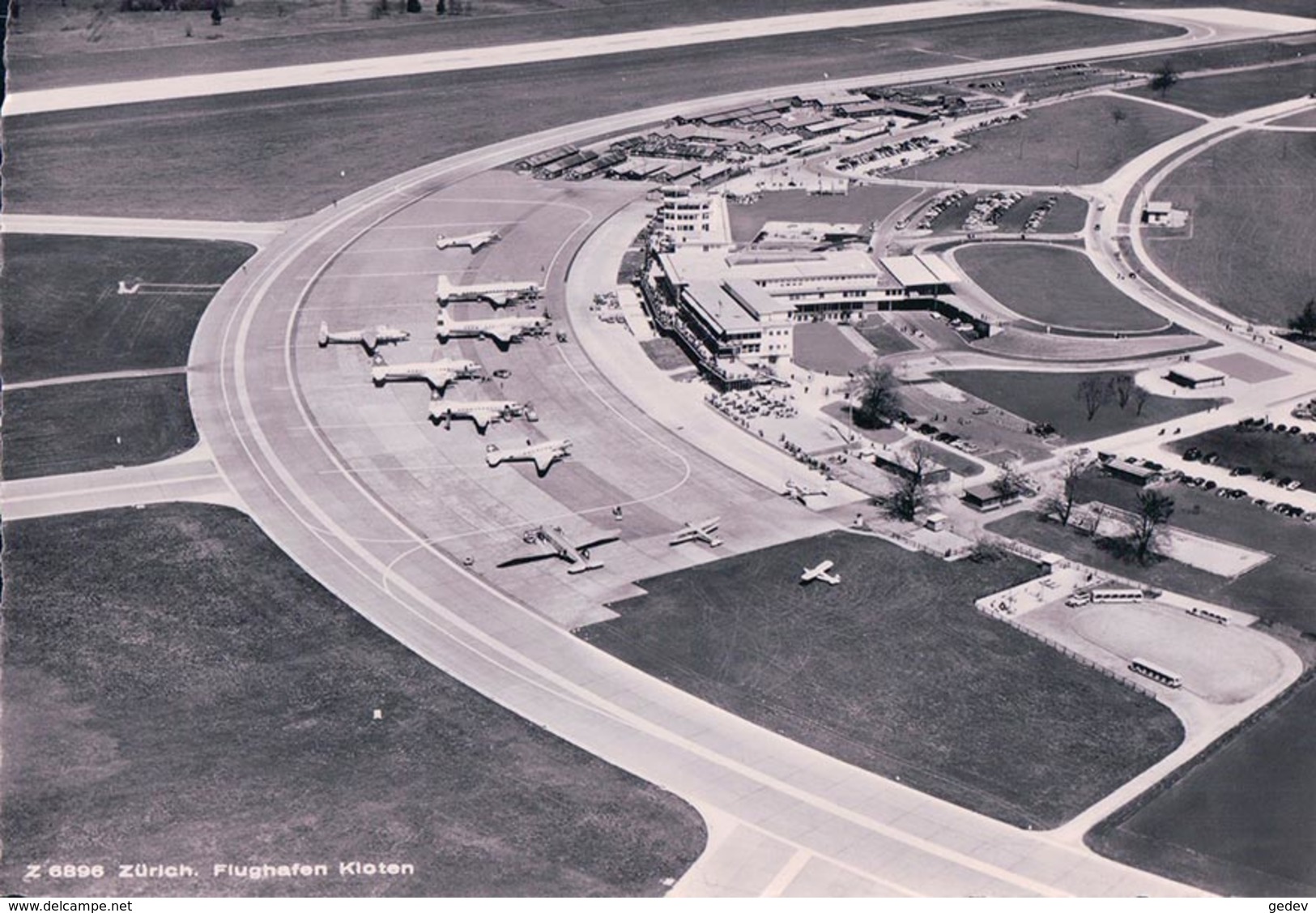 Zürich, Flughafen Kloten Vu D'avion (6896) 10x15 - Kloten