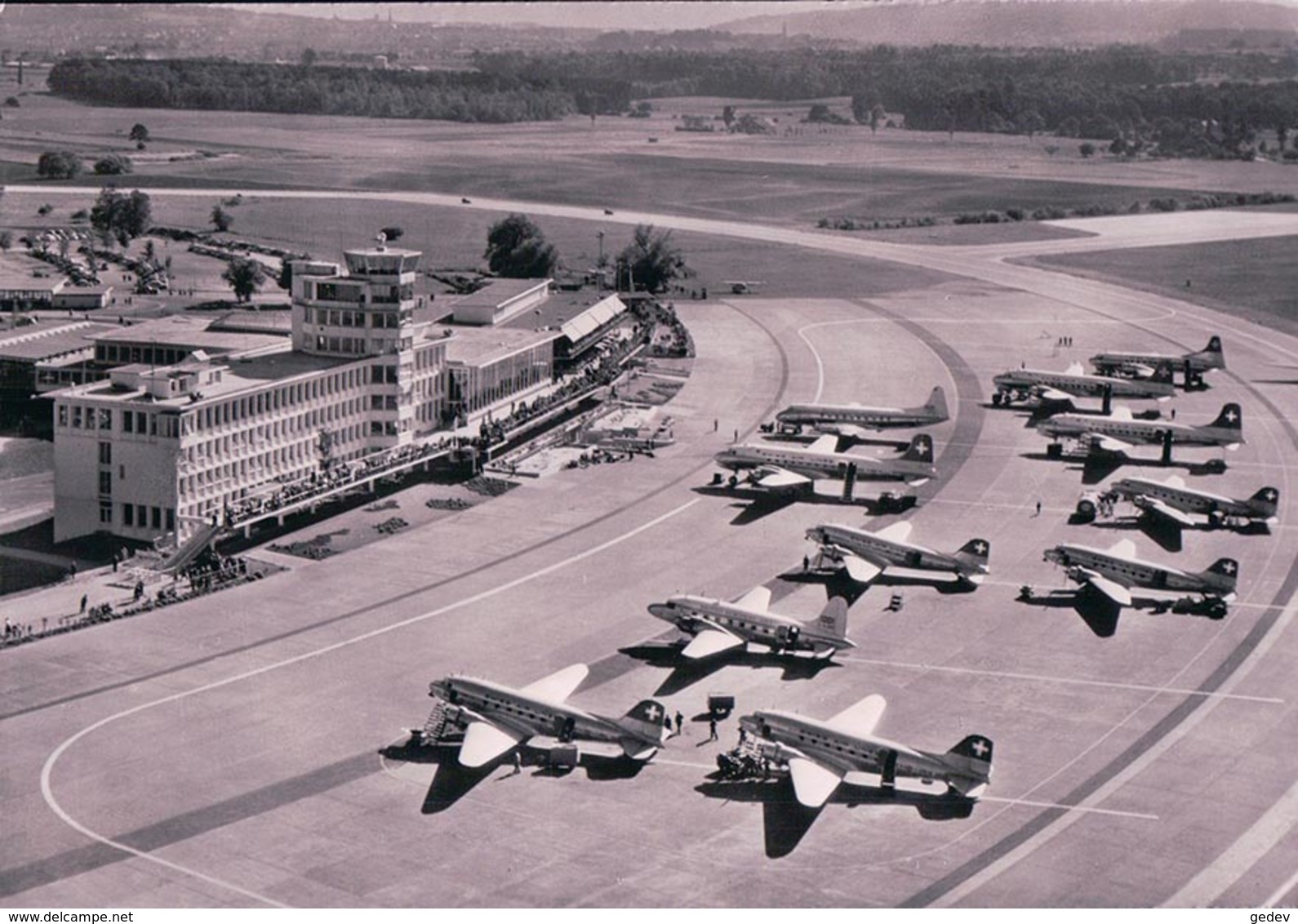 Zürich, Flughafen Kloten Vu D'avion (345) 10x15 - Kloten