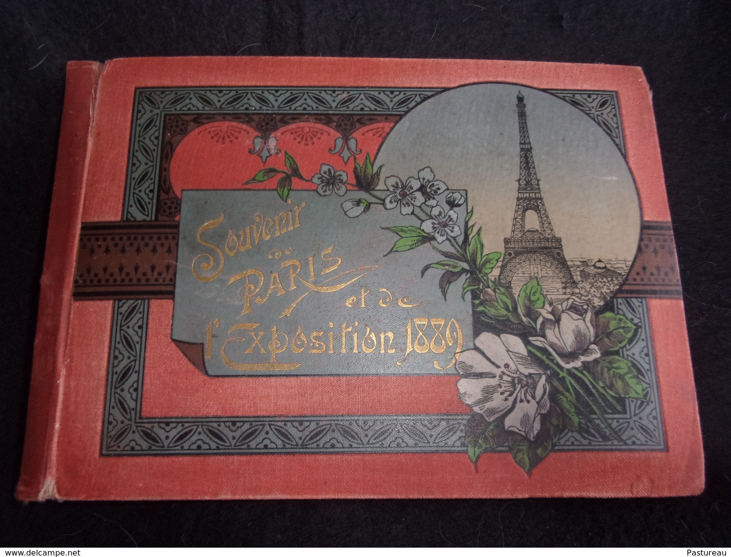 Album ( Vide )  Couverture  14 X 19 .Paris . Exposition 1889. Carton épais Et Toile . Lettres D ' Or .Voir 5 Scans . - Albums, Reliures & Feuilles