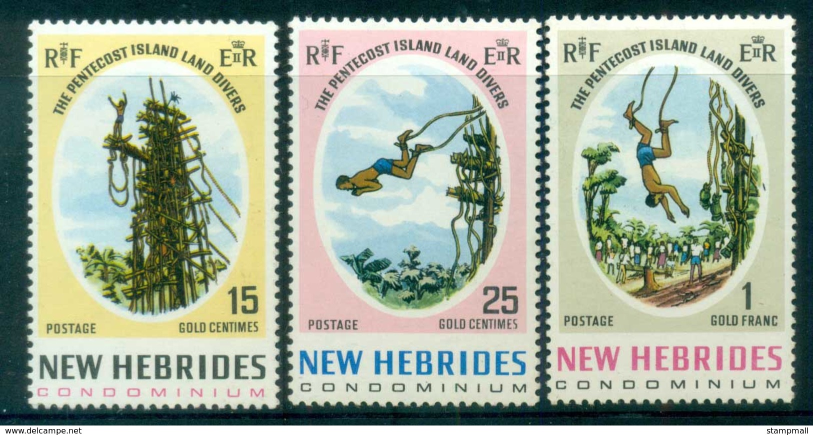 New Hebrides (Br) 1969 Pentecost Land Divers MUH Lot81396 - Neufs