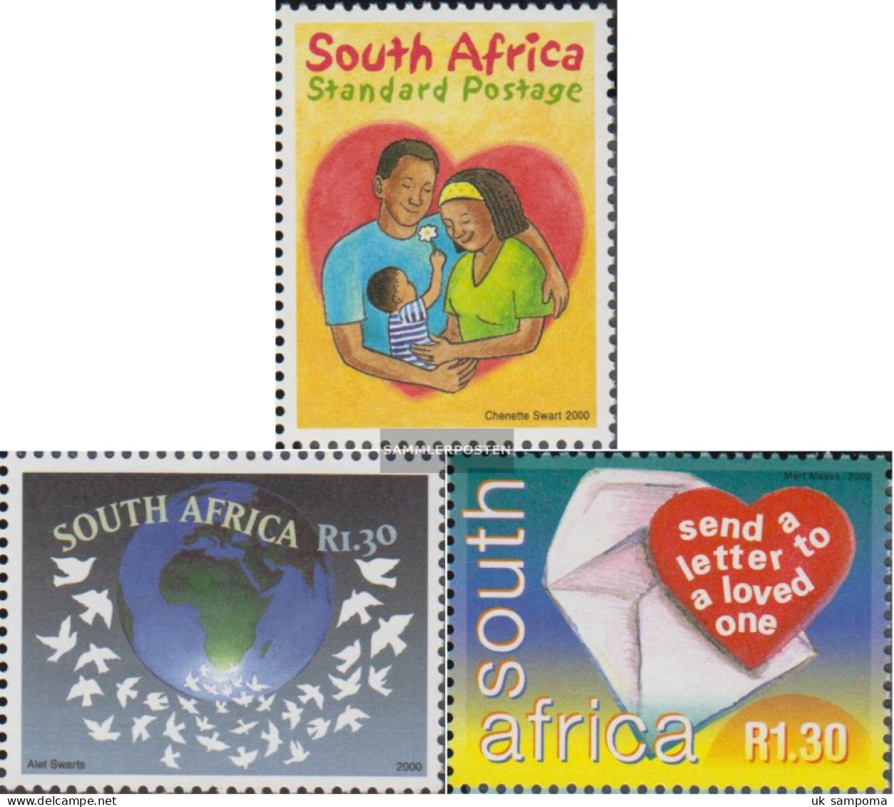 South Africa 1246,1277,1281A (complete Issue) Unmounted Mint / Never Hinged 2000 Day The Family, Peace, Posttag - Ongebruikt