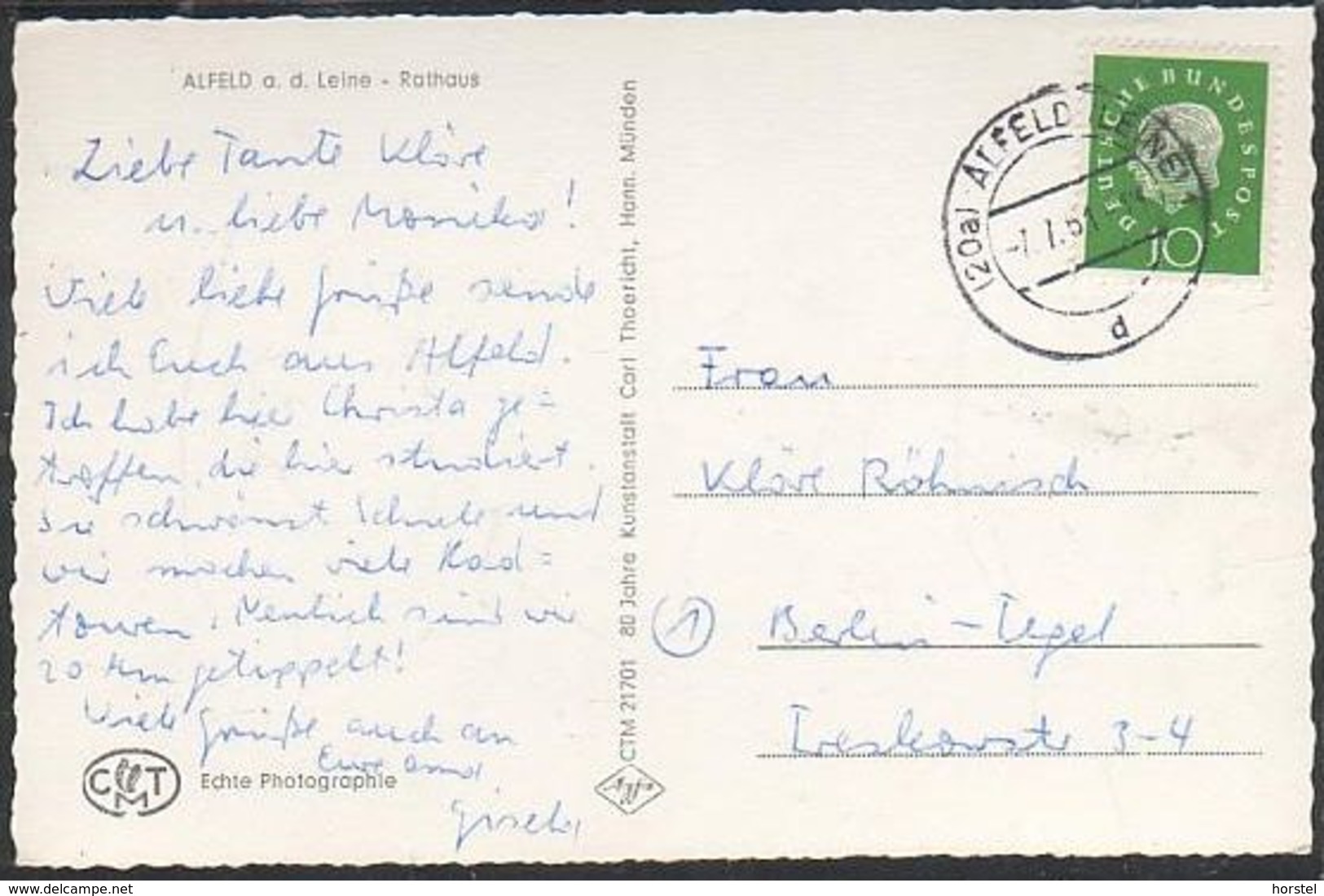 D-31061 Alfeld (Leine) - Rathaus - Cars - Opel -Lloyd  (gel. 1951) - Alfeld