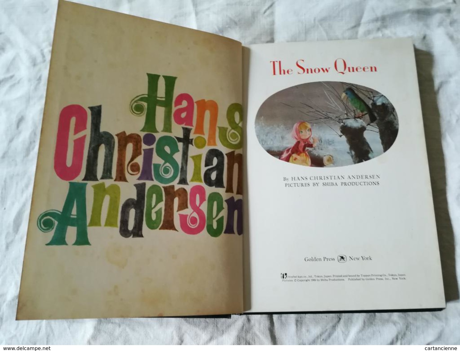 Livre Pour Enfant 'LA REINE DES NEIGES' - THE SNOW QUEEN - EN ANGLAIS - Editeur Golden Press - SHIBA Productions - Contes De Fées Et Fantastiques