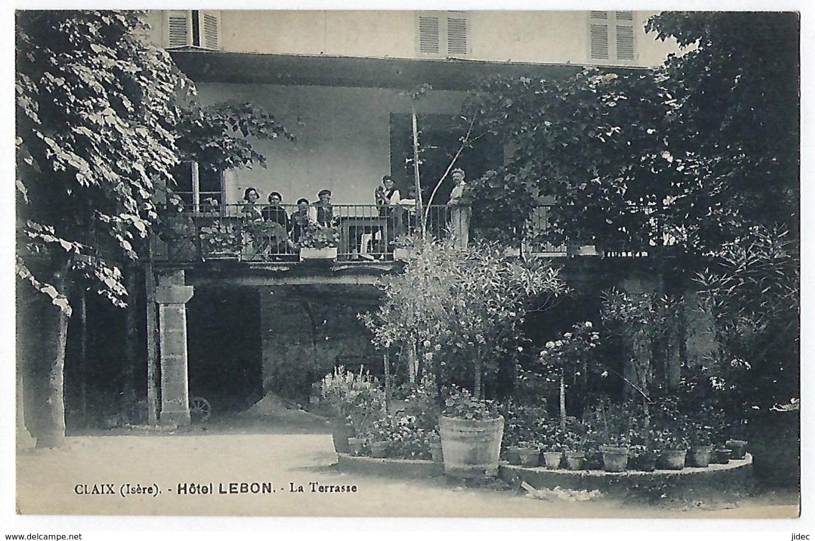 CPA 38 Isère Claix Rare Hôtel Lebon La Terrasse Grenoble Echirolles Le Pont De Varces Allières Et Risset Vif Vizille - Claix