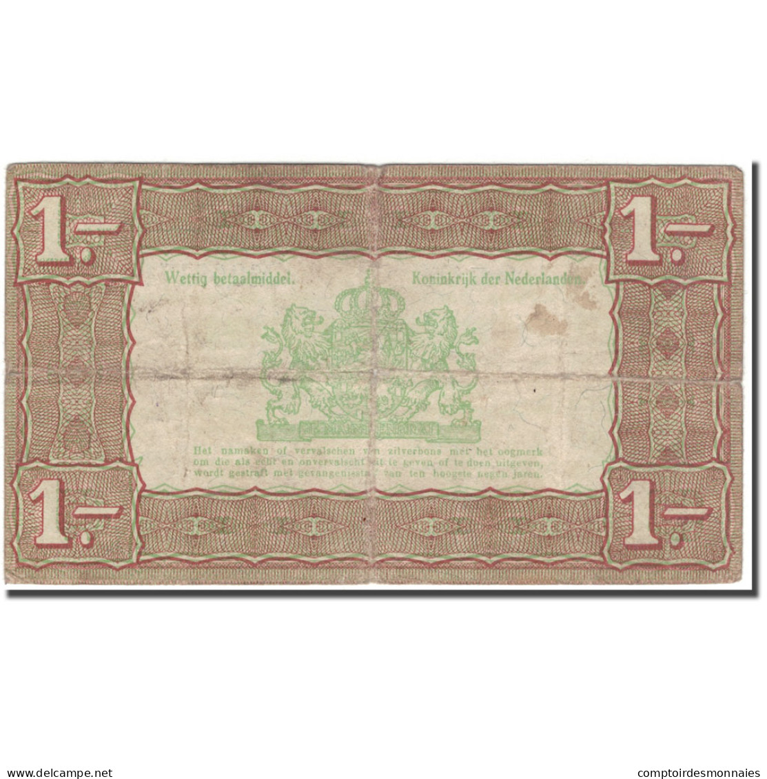 Billet, Pays-Bas, 1 Gulden, 1938-10-01, KM:61, TB - 1 Florín Holandés (gulden)