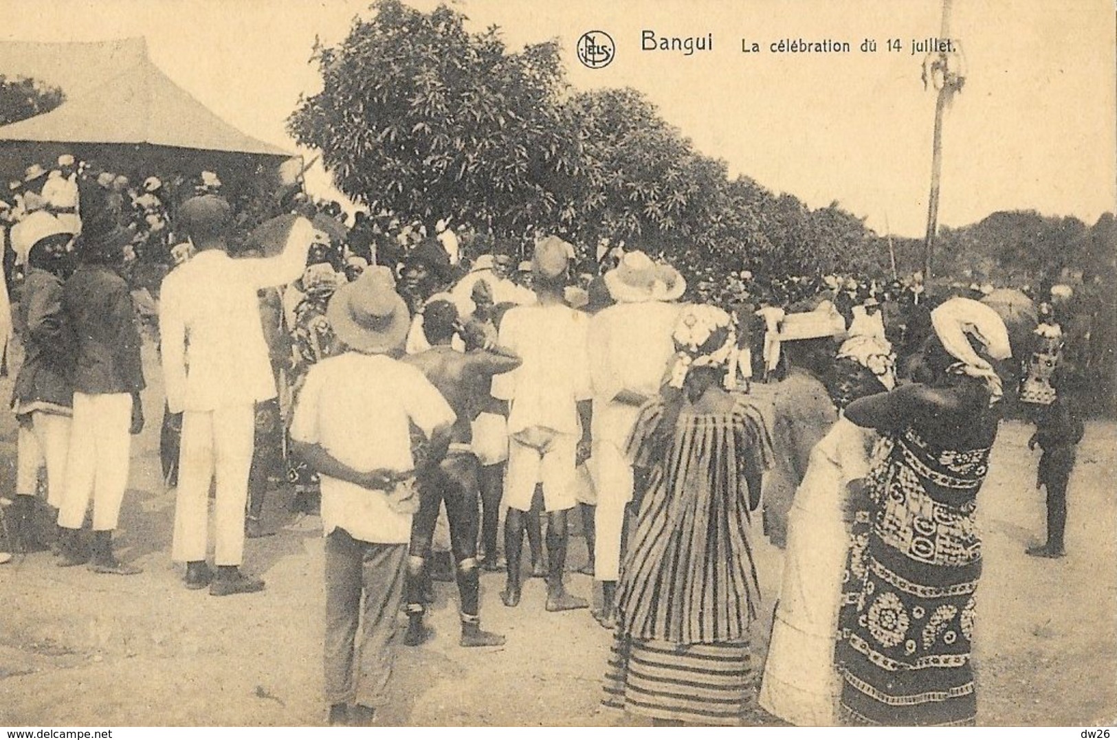 Bangui (République Centre-Africaine A.E.F.) - La Célébration Du 14 Juillet - Carte Nels Non Circulée - Central African Republic