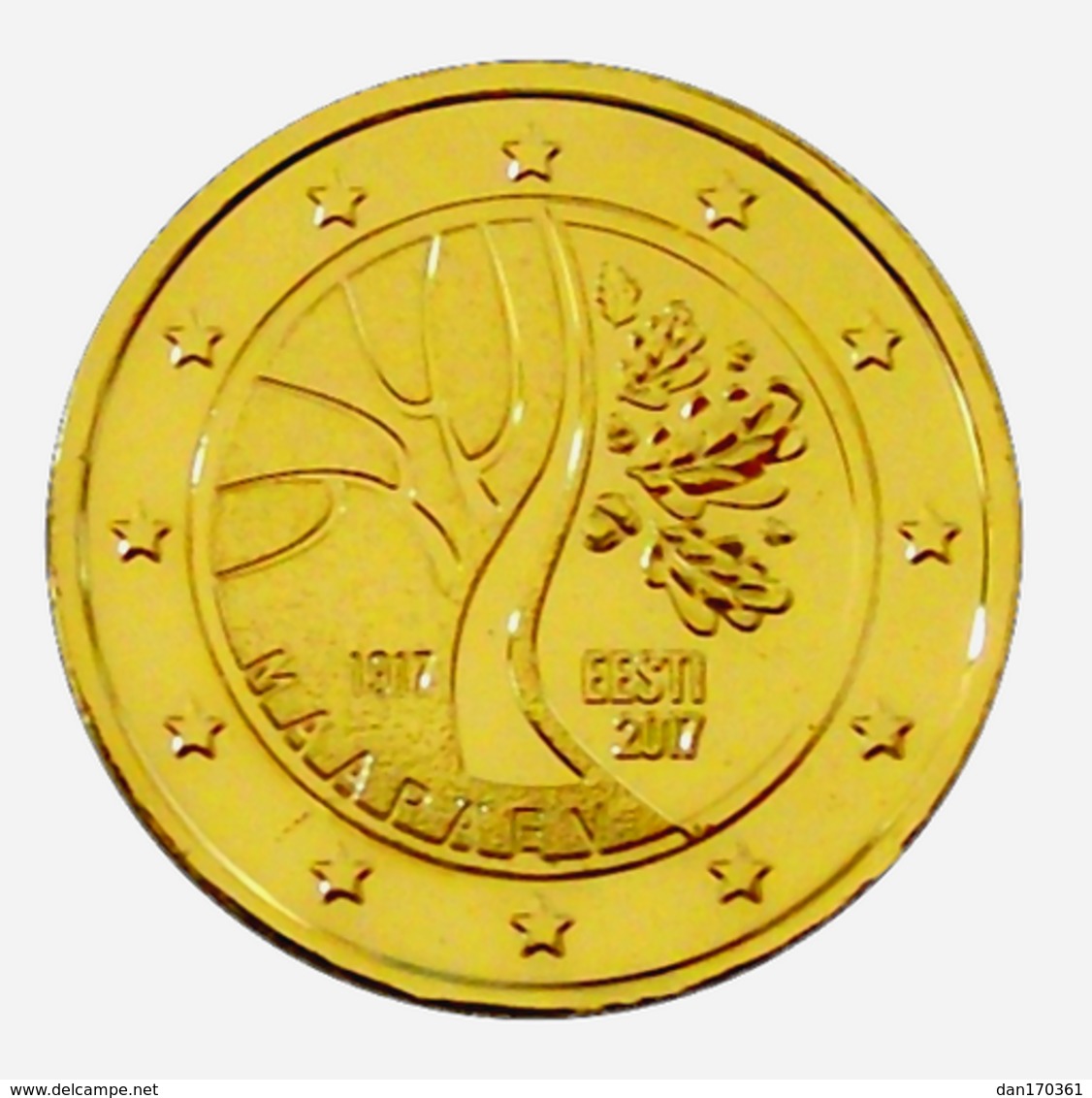 ESTONIE 2017 - INDEPENDANCE - 2 EUROS COMMEMORATIVE PLAQUÉE OR - Estonia