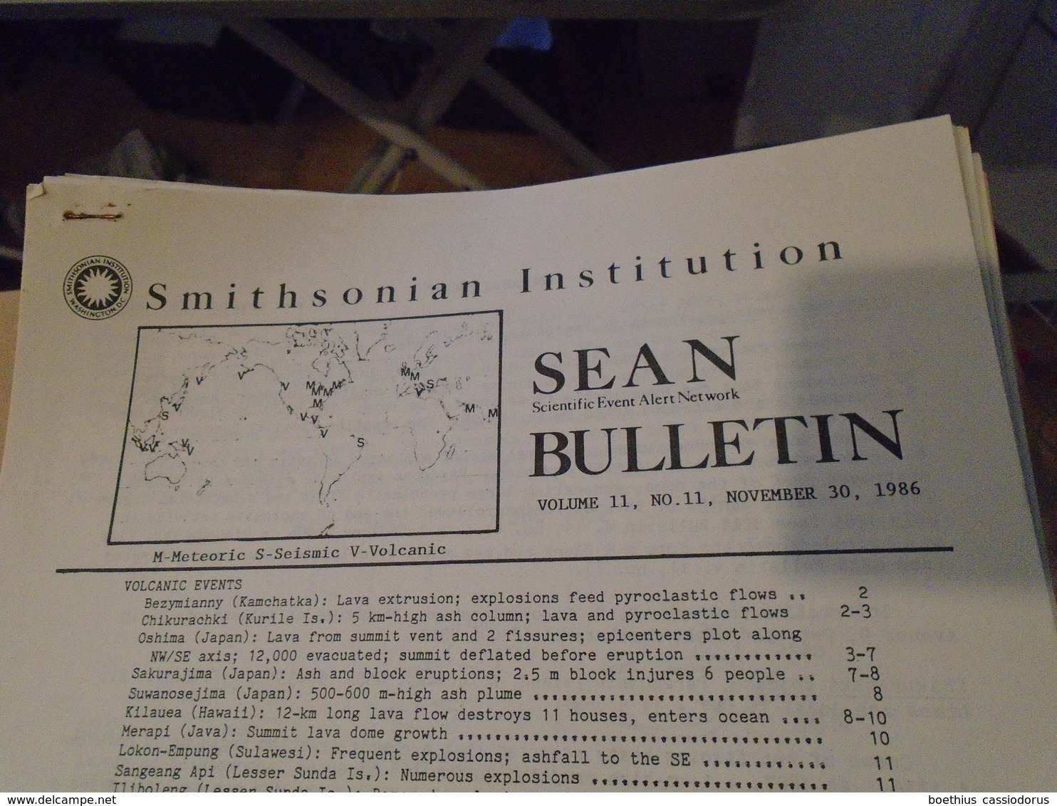 VOLCAN 100 SEAN BULLETIN SMITHSONIAN INSTITUTION + Livre VOLCANOES OF THE WORLD - Sciences De La Terre
