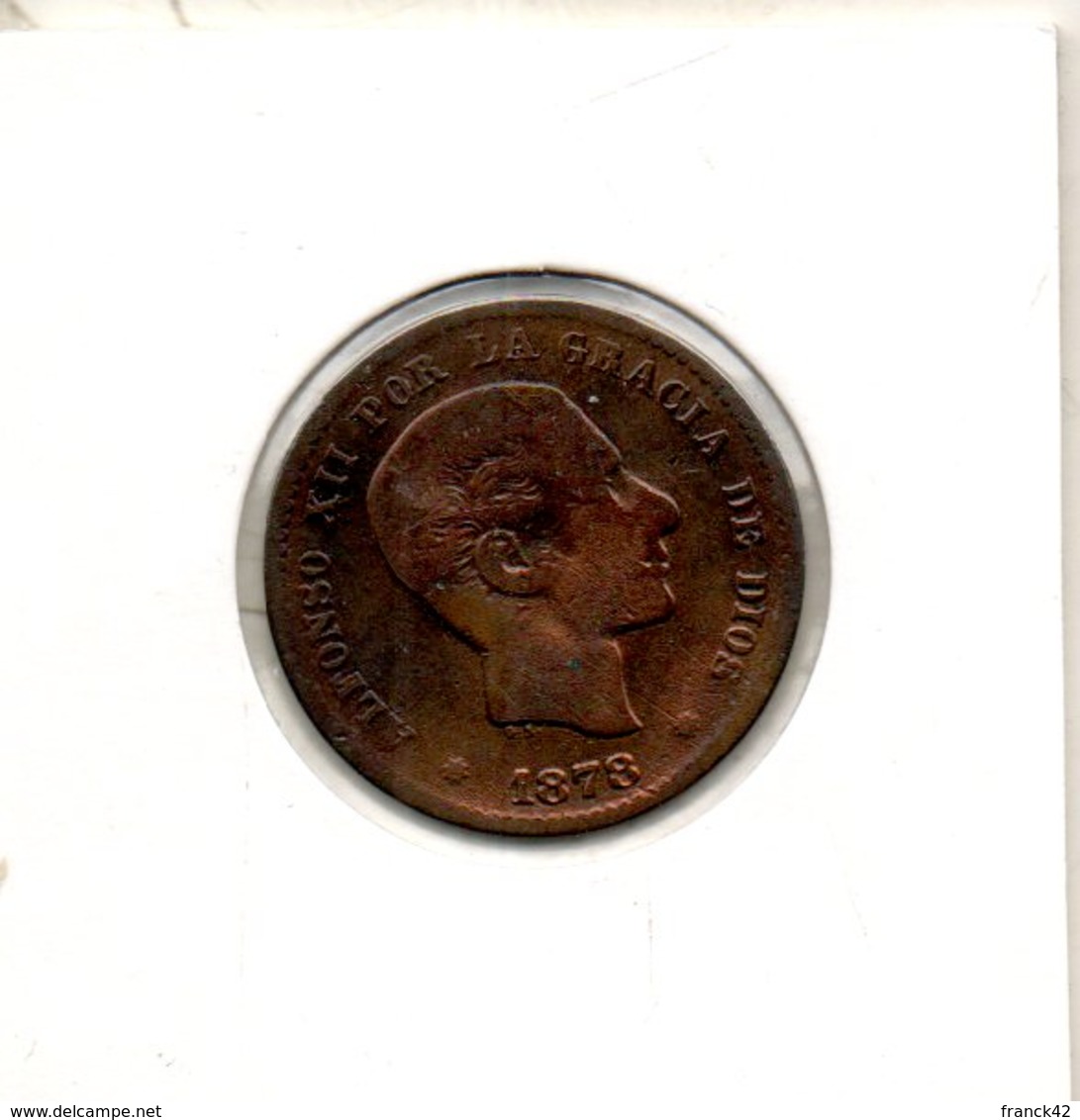 Espagne. 5 C. 1878 - First Minting