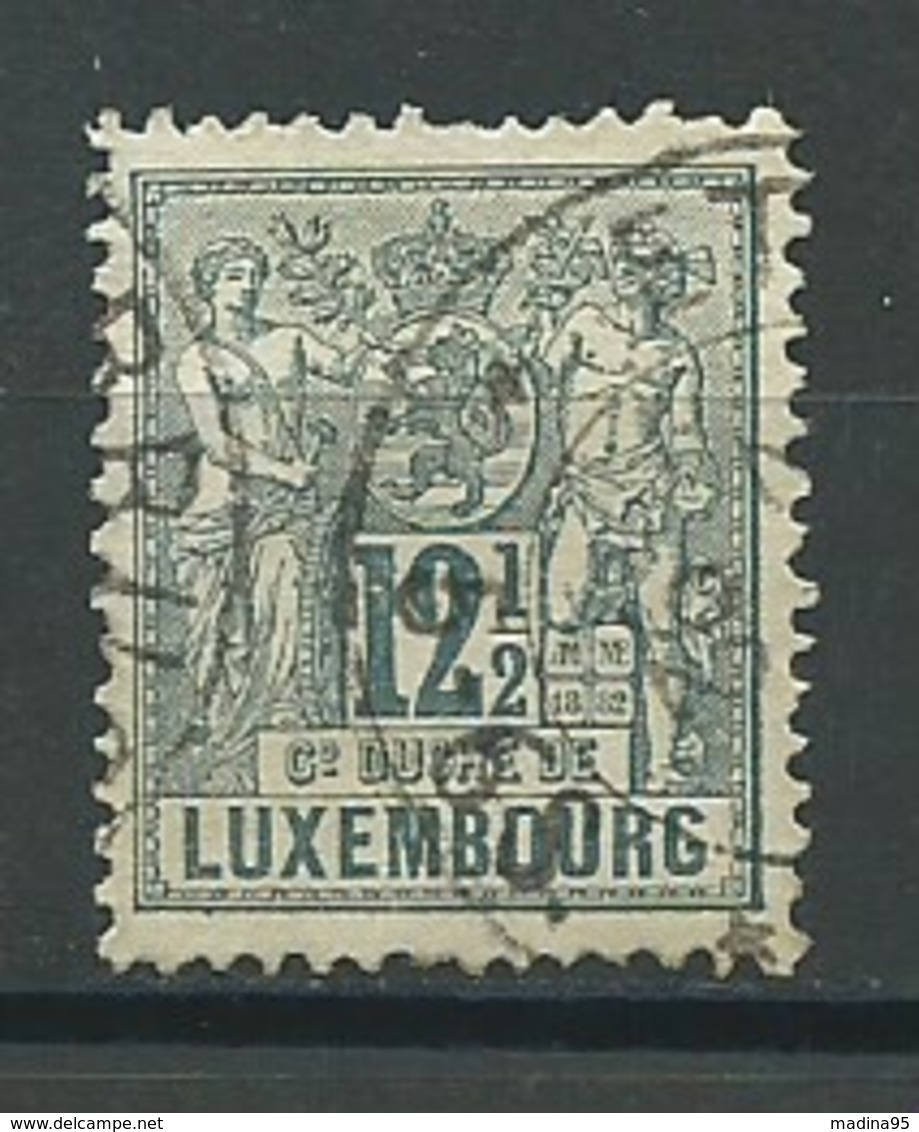 LUXEMBOURG: Obl., N°YT 52, Dts 13 1/2, B/TB - 1882 Allegory