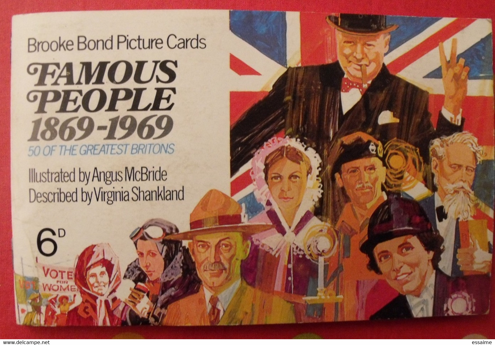 Album D'images Tea Brooke Bond Pictures Cards. Famous People. Personnages Célèbres. 1969. 50 Chromo - Albums & Catalogues