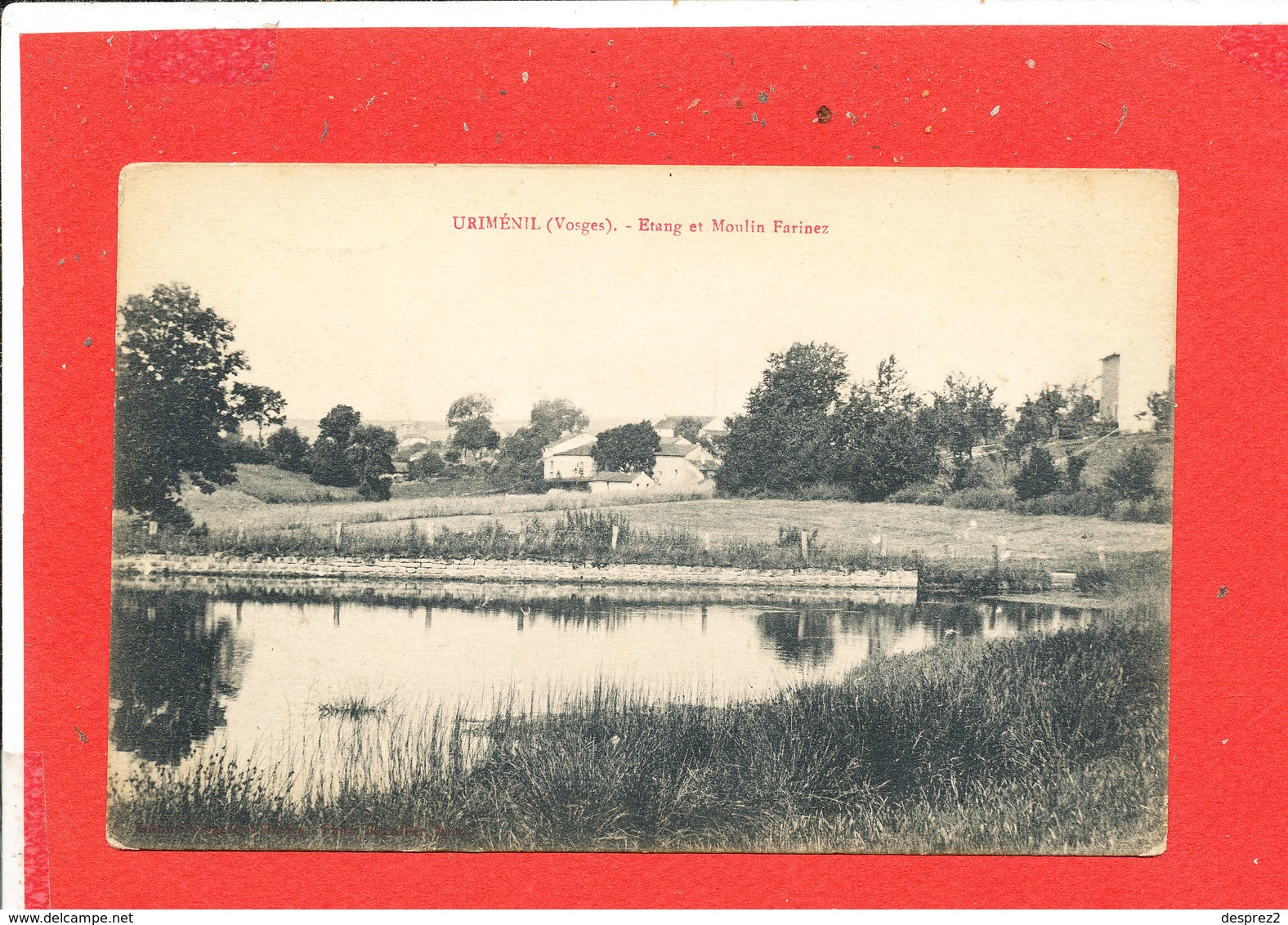 88 URIMENIL Cpa Etang Et Moulin Farinez - Urimenil