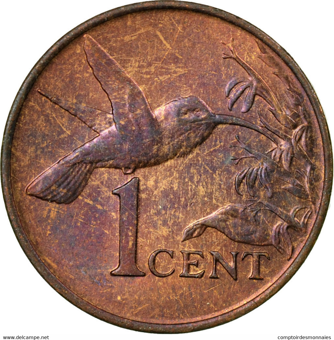 Monnaie, TRINIDAD & TOBAGO, Cent, 1979, Franklin Mint, TTB, Bronze, KM:29 - Trinidad & Tobago