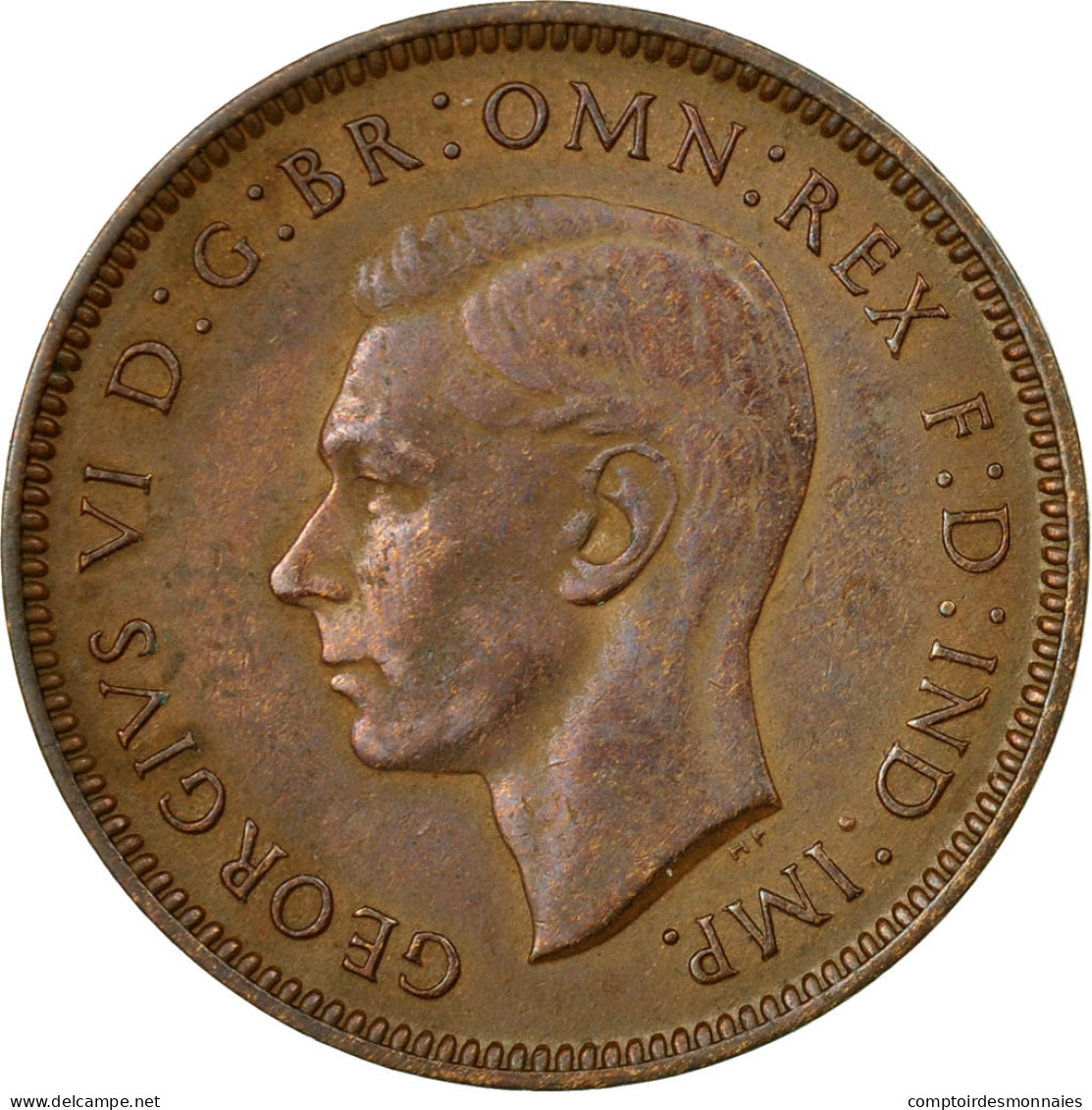 Monnaie, Grande-Bretagne, George VI, Farthing, 1939, TTB, Bronze, KM:843 - B. 1 Farthing